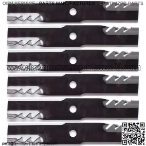 6PK 596-322 G5 Gator Blades for 52" Exmark 103-6392, 103-6402