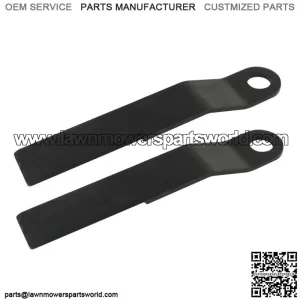 AR400 2pcs Heavy Duty Steel Mower For King Skidsteer Brush Hog Cutter Blades