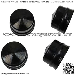 New Pack of 4 Wheel Axle Rubber Hub Caps Replacement for , Weed Eater, Poulan, Sears, Crafstman, Ryobi and Roper,Lawn Mower, Lawn Tractor and Snow Blower 532104757