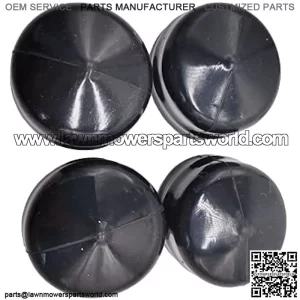 4pcs 532104757 Rubber Wheel Axle Hub Caps for , Weed Eater, Poulan, Sears, Crafstman, Ryobi and Roper Lawn Mower, Lawn Tractor and Snow Blower 532175039, 104757X, 104757X428
