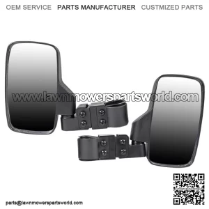 Side View Mirror Set for John Deere Gator HPX XUV 550 560 590 835 Black (For: John Deere Gator HPX HPX815E)
