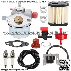 Hayskill LV195EA Carburetor for 640350 640303 640271 640274 640338 LEV100 LEV105 LEV120 LV195XA Toro Recycler Lawnmowers Engines + 34443D 34443A Ignition Coil