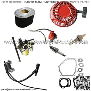 Mingdun GX160 Carburetor +Ignition Coil + Air Filter Tune Up Kit for GX160 GX 160 GX140 GX168 GX200 GX 200 5HP 5.5HP Engine
