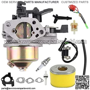 GX390 Carburetor+Ignition Coil Air Filter Kit Compatible with GX340 GX360 GX390 11HP 13HP Engine Generator Lawn Mower Motor Replaces# 16100-ZF6-V01