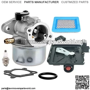 799868 Carburetor fits Briggs & Stratton 498170 799872 694202  497586 498254  790821  Carburetor - for Briggs & Stratton Carburetor 14111 +795259 Air Filter Cleaner Primer Base by LEIMO,799868 Carbure