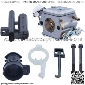 Carburetor Intake Manifold Kit For Husqvarna 362 365 371 372 372XP For Chainsaw Part, Carburetor, Choke Rod, Intake Manifold, Grommet, Intake Support, Carb Bolt