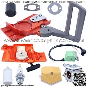 Chain Brake Clutch Cover Starter Ignition Coil Carburetor for Husqvarna 51 55