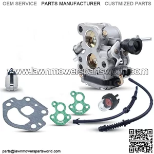 Carburetor Kit For Husqvarna 435 440 435E 440E Jonsared CS410 CS2240 Chainsaw, Carburetor, Fuel Hose, Return Hose, Fuel Filter, Bulb, Carb Gasket, Intake Gasket