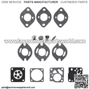 For Tecumseh TC200 TC300 Carburetor Repair Tillotson RK21 HU Carb Rebuild Kit