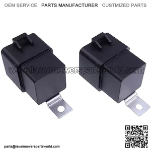 2PCS AT75769 AM106305 Waterproof Relay 12VDC 40A Compatible with John Deere GX355 LT170 X110 X465 X575 X300 X500 Tractors Mowers Gators