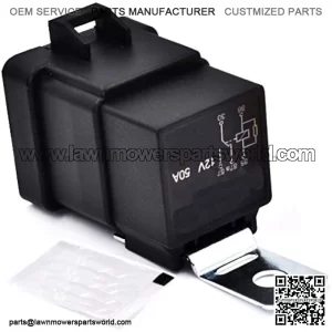 12V 50 Amp Upgrade, Waterproof Relay Replaces John Deere UTV Gator ProGator UTV, XUV, TX, Military, TH, 6x4, CS, CX, TS with LED Light Upgrade and Free Dielectric Grease