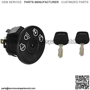 Virtionz Ignition Switch with Two Keys Replacement Compatible/Replacement for 532175566 || 175566 || for Riding Lawn Mowers