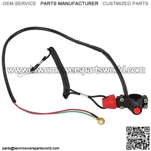 Kill Stop Switch,1x Engine Cord Lanyard Kill Stop Switch Safety Tether 12V CO For Motor ATV Boat