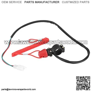 Killswitch Motorrad - Engine Kill Control Switch Keys 22mm 7/8 Inch Diameter Motorcycle Outboard Lawn Mowers Emergency Engine Kill Stop Switch W/Tether Lanyard Cord 12V DC Universal for YAMAHA for Dir