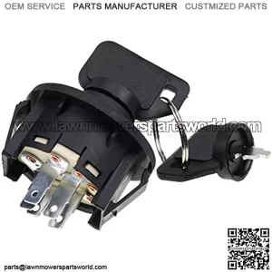Starter Ignition Switch Key Switch Replaces L100 L105 L107 L108 L110 L111 L120 L130 - with 2 Keys & Free Carabiner
