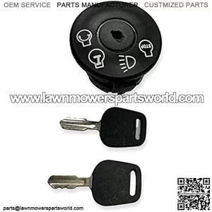 Ignition Switch with Two Keys Replacement CompatibleReplacement for Husqvarna 532175566 || 175566 || for Riding Lawn Mowers