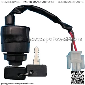 Ignition Key Switch & Keys Compatible with Yamaha Golf Cart G11 G16 G19 G20 G21 G22 JN8-82510-00 JN8-82510-01 JN8-82510-09 Gas or Electric 1996-2000 2001 2002 2003 2004 and Up Z459