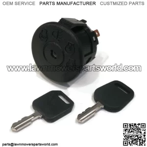 Ignition Switch w/ Keys for John Deere  LY18, 155C, E110-E180, L100-L130 Lawn