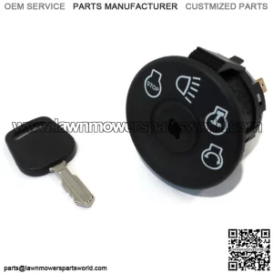 IGNITION KEY SWITCH w/ KEY for JOHN DEERE L120 L130 G110 LY18 Lawn Mower Tractor
