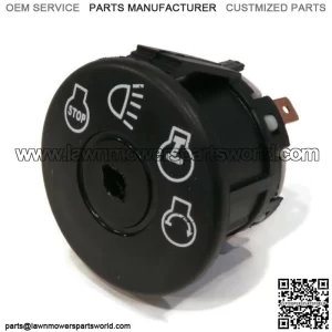 Ignition Starter Switch for John Deere LA175, X105, X106, X110, X115R & X116R
