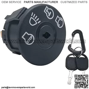 Starter Ignition Switch with Key 4-Position 7-Terminals Works with Cub Cadet,Husqvarna,John Deere,MTD Lawn Mower Replace 725-1741,925-1741,532163968,532175566,163968,GY20074,175442
