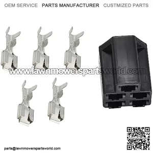 Ignition Key Switch Connector M90206 TCA22740 TCA15075 AM101561 Compatible with John Deere Tractors X300 X304 X310 X320 X324 X340 X354 X370 X380 X384 Gators XUV865R XUV855D RSX850i