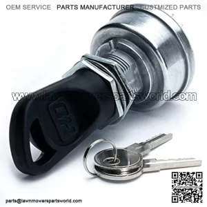 Starter Ignition Key Switch Fits John Deere Gator Utility HPX Series Military CS CX TE TH TS TX Turf XUV550 XUV560 XUV560E XUV590E XUV590M XUV825E XUM825M XUV825i XUV855D XUV865 w/3 Keys