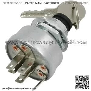 33-377 Ignition Key Switch AM101561 430-128 AM107076 for John Deere F910 F925 F930 RX73 RX75 RX95 SX95 SX75 SX95 STX30 STX38 130 165 170 175 180 185 1905 Mower