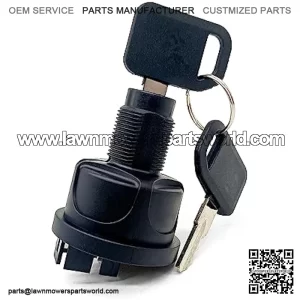 AUC15805 Ignition Switch Compatible with John Deere Quik-Trak Mowers Ztrak Mowers Ignition Switch with Keys Replace AUC13979 TCA26088 TCA24615