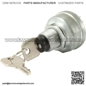 Replacement for Compatible with New Ignition Key Switch Fits John Deere 1200 1200A Bunker/Field Rakes