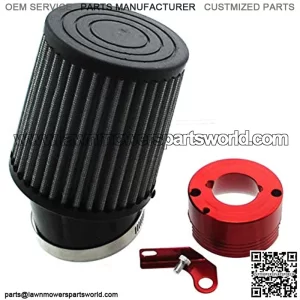 Air Filter Red Adapter For Honda 11Hp 13Hp GX340 GX390 Clone Engine Go Kart Predator 301cc 420cc Golf Carts Mud Boats Lawnmowers Minibikes Powered Paragliders GX270s 13/15hp Chinese OHVs
