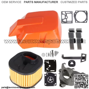 Air Filter Cover Carb Kit For Husqvarna 362 365 371 372 372XP Chainsaws