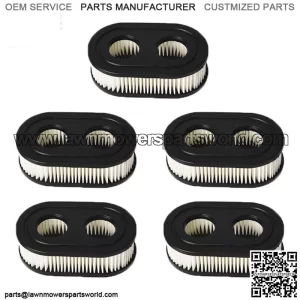 New 102851 Replace 5 PACK Air Filter For Briggs & Stratton Lawn Mower Parts