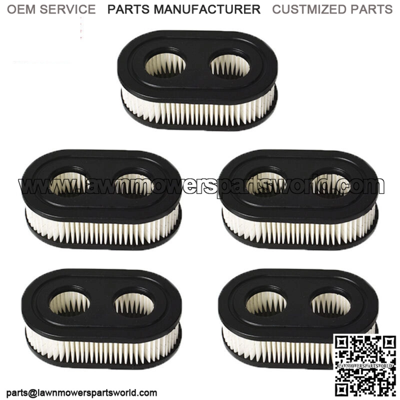 New 102851 Replace 5 PACK Air Filter For Briggs & Stratton Lawn Mower Parts