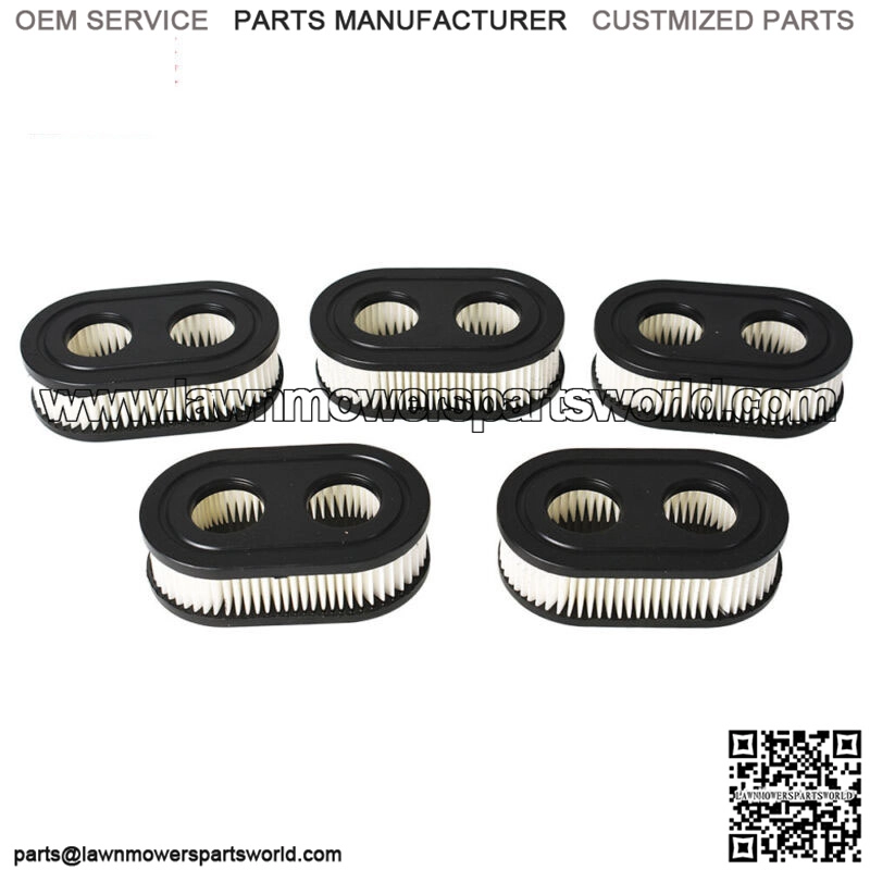 New 102851 Replace 5 PACK Air Filter For Briggs & Stratton Lawn Mower Parts - Image 3