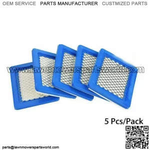 5PCS Air Filter Lawn Mower Filters For Briggs&Stratton 491588 491588s 399959 H/P