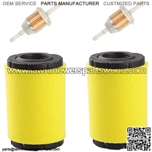 Air Filter for Husqvarna YTA18542 YTA24V48 YTH18542 YTH2348 YTH24V48 YTH24V54 YTA22V46 YTH22V46 Z246 Z254 Mower w/ 17.5hp 19.5hp 20hp 21hp B&S Engine (Pack of 2)
