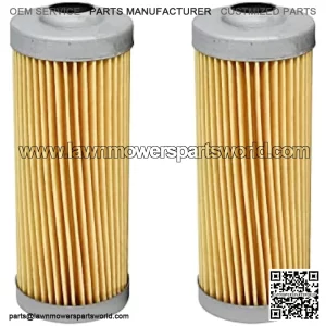 M801101 8970713480 CH10479 Fuel Filter MIU804763 Compatible with John Deere Compact Tractor 790 655 4300 4210 4200 2025R Lawn Tractor X749 X748 X744 Skid-Steer 3375 375 Front Mower F1145 F915 2PCS
