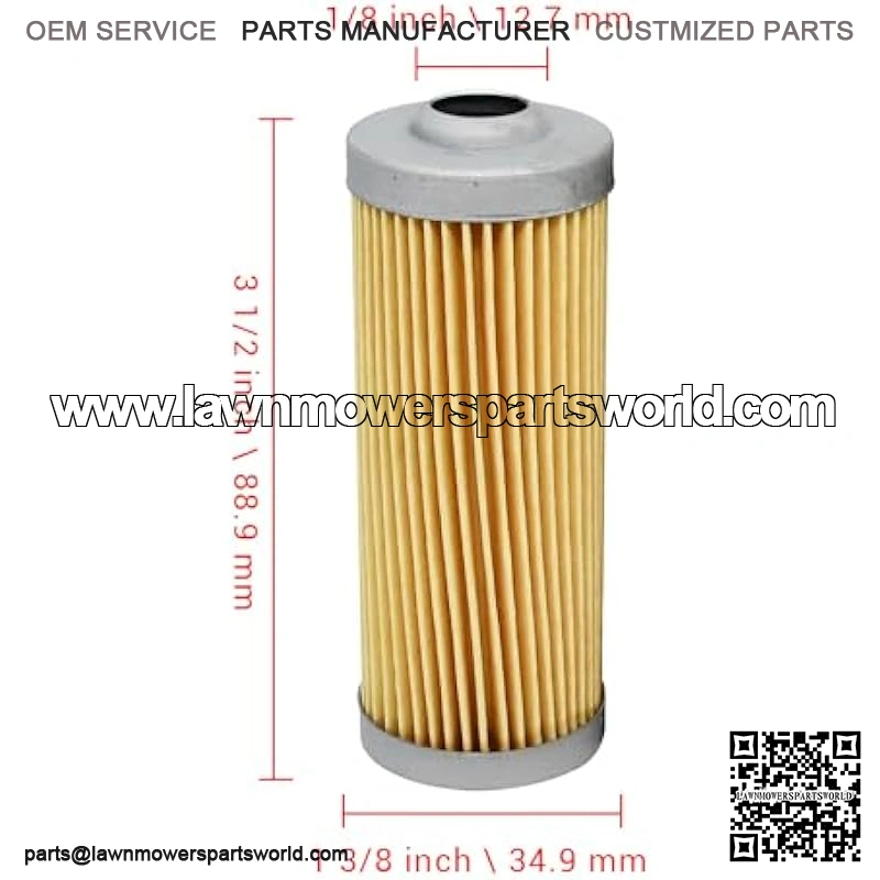 M801101 8970713480 CH10479 Fuel Filter MIU804763 Compatible with John Deere Compact Tractor 790 655 4300 4210 4200 2025R Lawn Tractor X749 X748 X744 Skid-Steer 3375 375 Front Mower F1145 F915 2PCS - Image 2