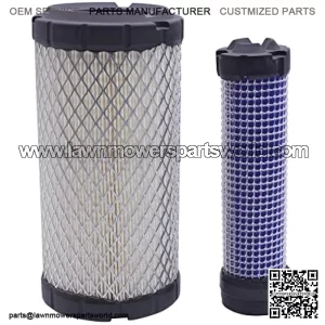 Inner & Outer Air Filters Set M113621 M123378,Air Filter Element Compatible with 1023E 1026R 1200 1720 1725 2030A 2210 2500,Replaces Kawasaki 11013-7029 11013-7048