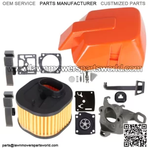 For Husqvarna Air Filter Cover Carb Kit Suitable 362 365 372 372XP Chainsaws