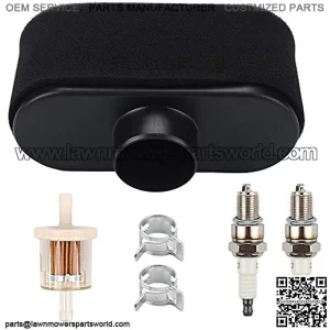 FR651V FR691V air Filter with Fuel Filter Spark Plug for Kawasaki FR730V FS481V FS541V FS600V FS651V FS691V FS730V 4-Cycle Engine Replace 11013-7047