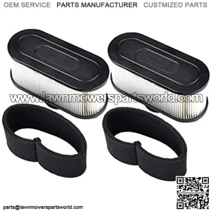 2pcs 11013-0752 Air Filter with Pre Filter Compatible with Kawasaki FR651V FR691V FR730V FS481V FS541V FS600V FS651V FS691V FS730V 4-Cycle Engine Replace 11013-7047, 1013-7046,