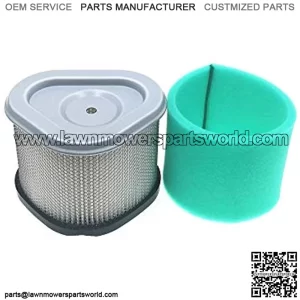 12 083 10 Air Filter Replace for 12 083 10-S, 12 083 16, 12 883 10-S1, 1208310, GY20661, M145944 with 12 083 12 Pre Filter Fits CV11-CV16 CV460-CV493 Lawn Mower