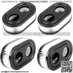4 Pcs Air Filter 593260 798452 Lawn Mower, Air Cleaner Cartridge Filter Fit for 500EX 550E 550EX 575EX 625EX 675EXI 725EXI Series Engine 4247 5432 5432K 09P702 Lawnmower Air Cleaner Cartridge Filter