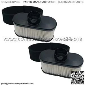 2 Pack 11013-7047 11013-7049 11013-0752 11013-0726 Air Filter for Kawasaki FR651V FR730V FR691V Engine Air Cleaner, Lawn Mower Air Filter with Pre Filter