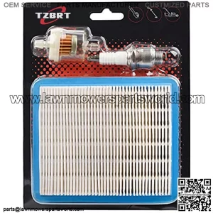 BS-491588S BS-491588 Air Filter + Pre Cleaner Spark Plug for MTD Troy-Bilt TB110 TB130 TB210 TB230 TB270ES TB280ES TB320 TB330 TB370 TB380ES TB449E TB466 TB566 TB672 TB866XP Push Lawn Mower Parts