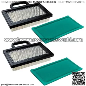 2Pack 499486S 698754 Air Filter with Pre Cleaner - Compatible with 18-26 HP Intek V-Twins Engine Lawn Mower Tractor