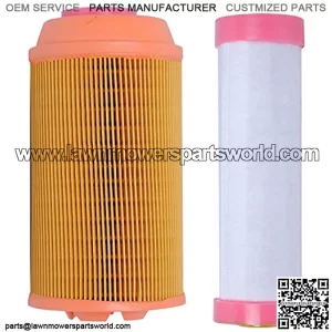 K3181-82250 Air Filter for Compatible with Kubota Zero Turn ZD323 ZD326 ZD331 Lawn Mowers with K3181-82240 Inner Outer Air Filter Kit