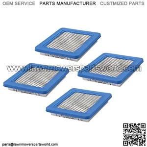 Briggs & Stratton 491588S Pack of 4 Flat Air Filter Cartridges